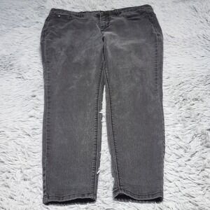 Curve Appeal Essential Skinny Jeans Womens 16W Ankle Dark Wash‎ Denim Stretch